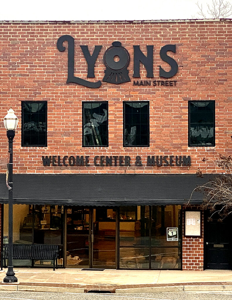 Lyons Main Street Welcome Center and Museum showcasing community identity, placemaking, and destination branding.
